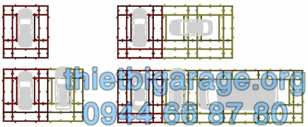 Bộ khung kéo nắn xe tai nạn kiểu chìm Korek