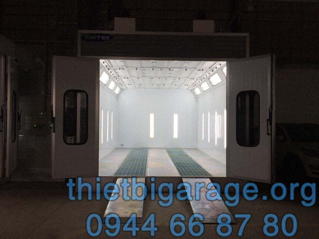 phòng sơn ô tô sấy bằng thổi khí nóng