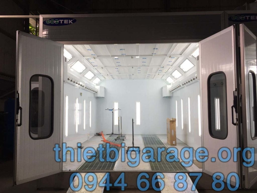 hệ thống đèn chiếu sáng của buồng sơn ô tô