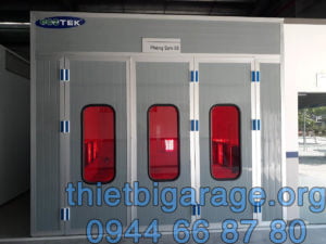 phòng sơn ô tô sấy bằng đèn hồng ngoại