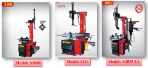 Máy ra vào lốp loại bán tự động