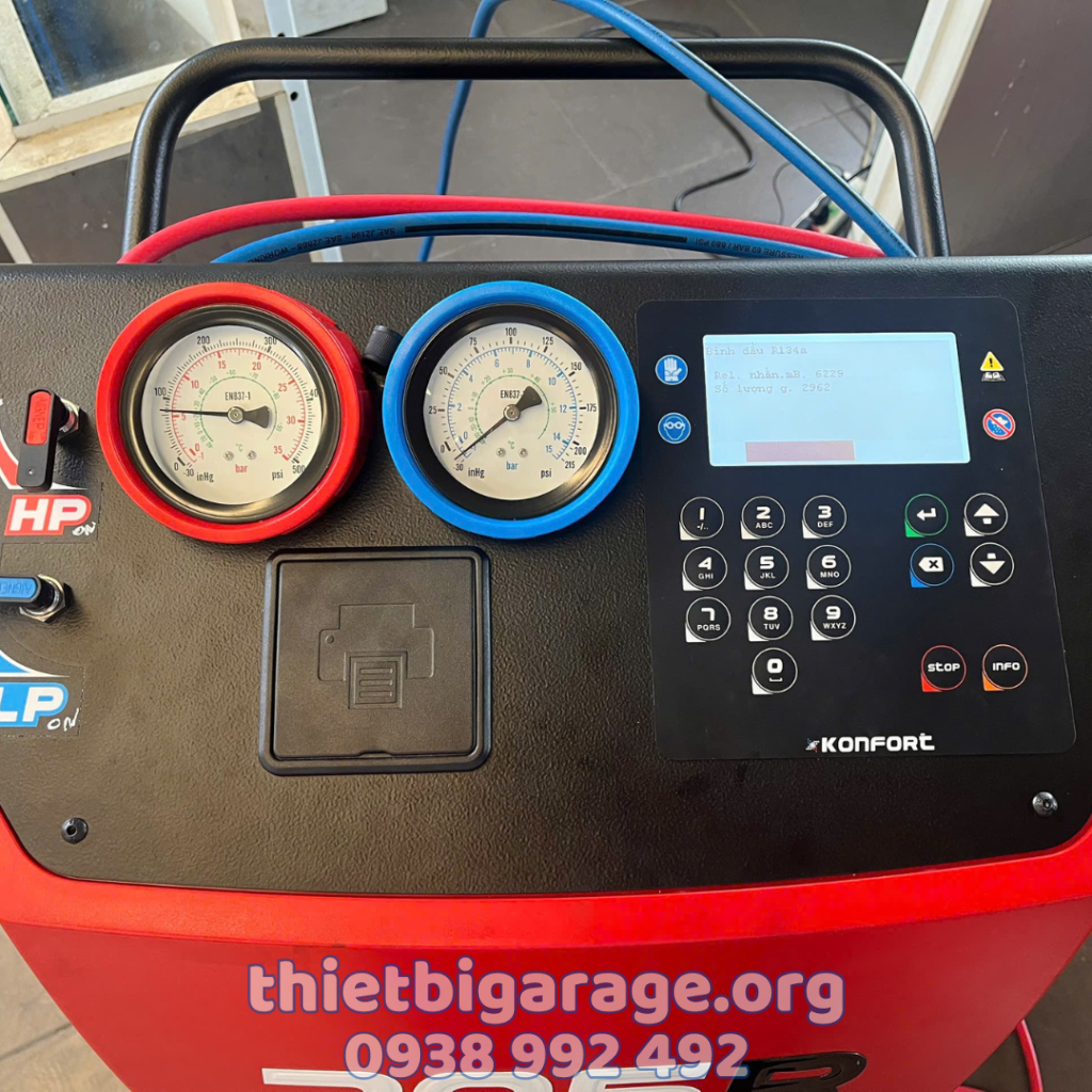 MÁY NẠP GA ĐIỀU HÒA TỰ ĐỘNG TEXA 705R – GIẢI PHÁP TỐI ƯU CHO GARAGE Ô TÔ