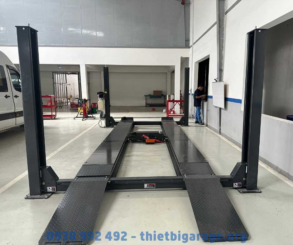 Cầu nâng 4 trụ là gì? Khi nào nên sử dụng?